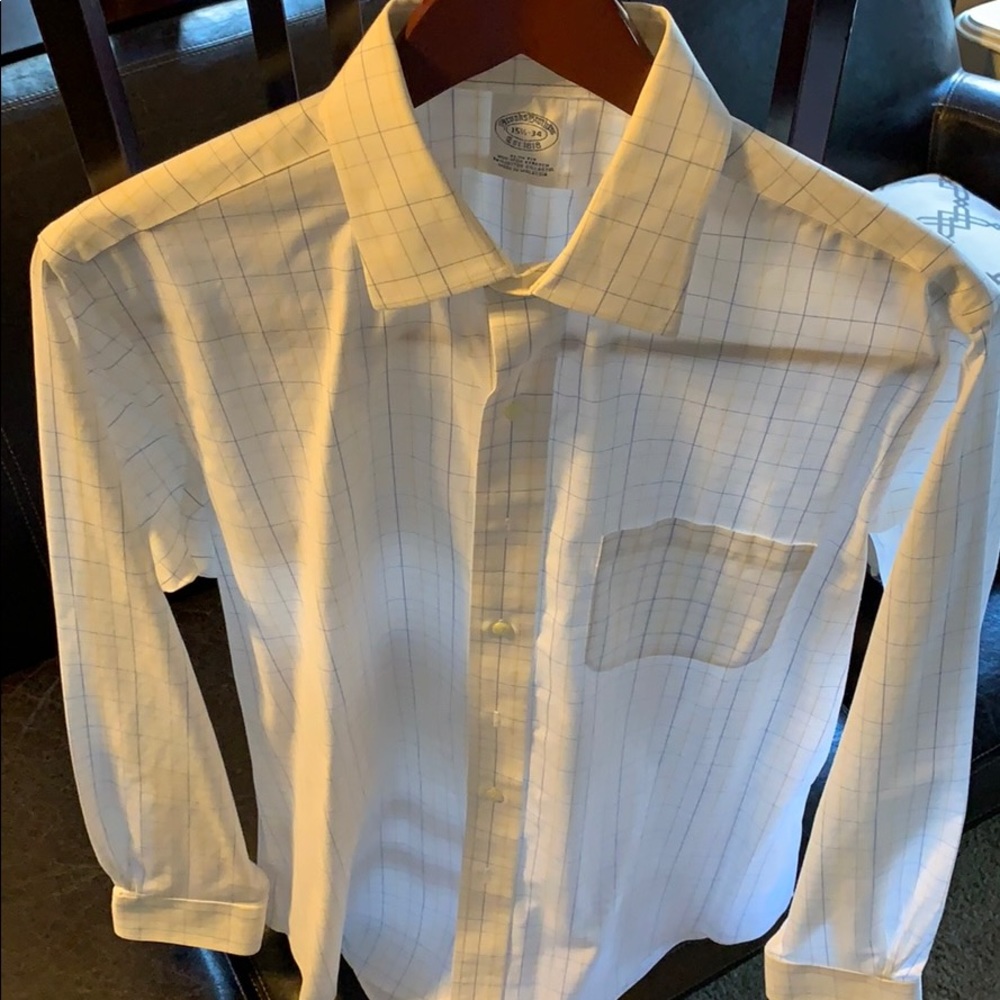 Brook Brothers Dress Shirt 15 1/2 x 34